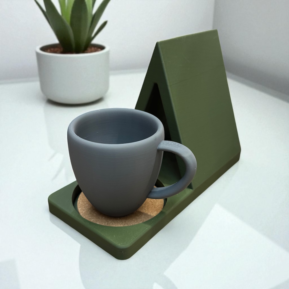 Book Stand Place Holder with Coaster