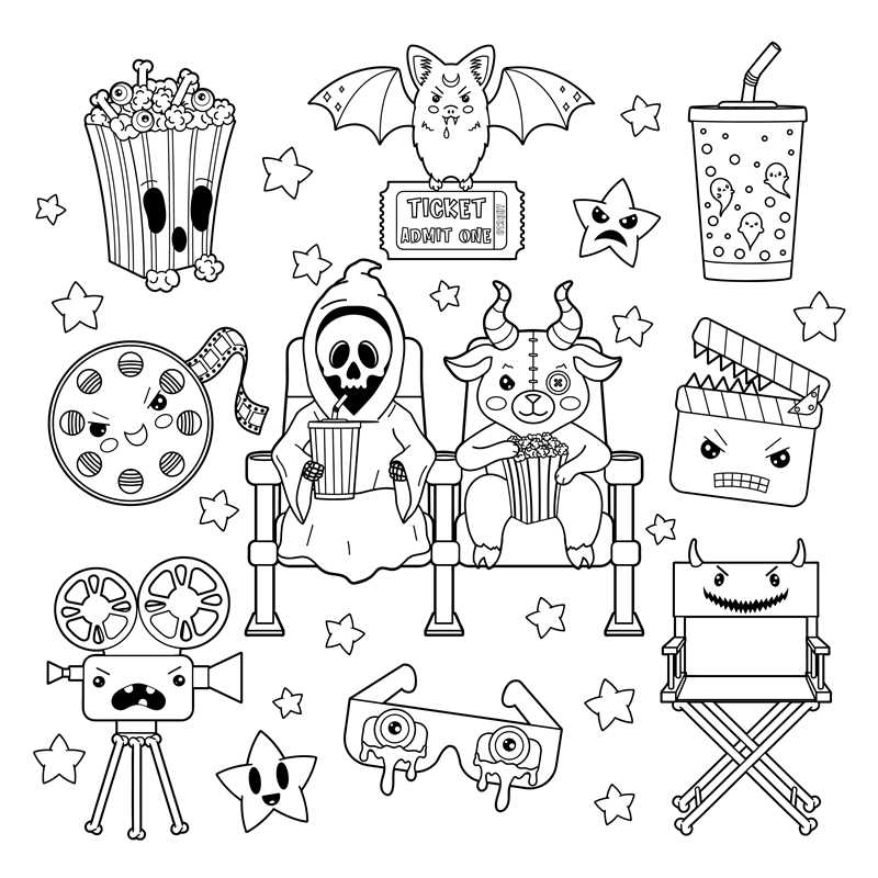 The Creepy Cute Goth Coloring Book: 30 Pretty Scary Coloring Pages for Year-Round Fun! (Creepy Cute Gift Series)