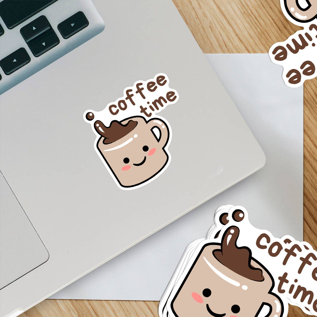 Cute Coffee Time Sticker