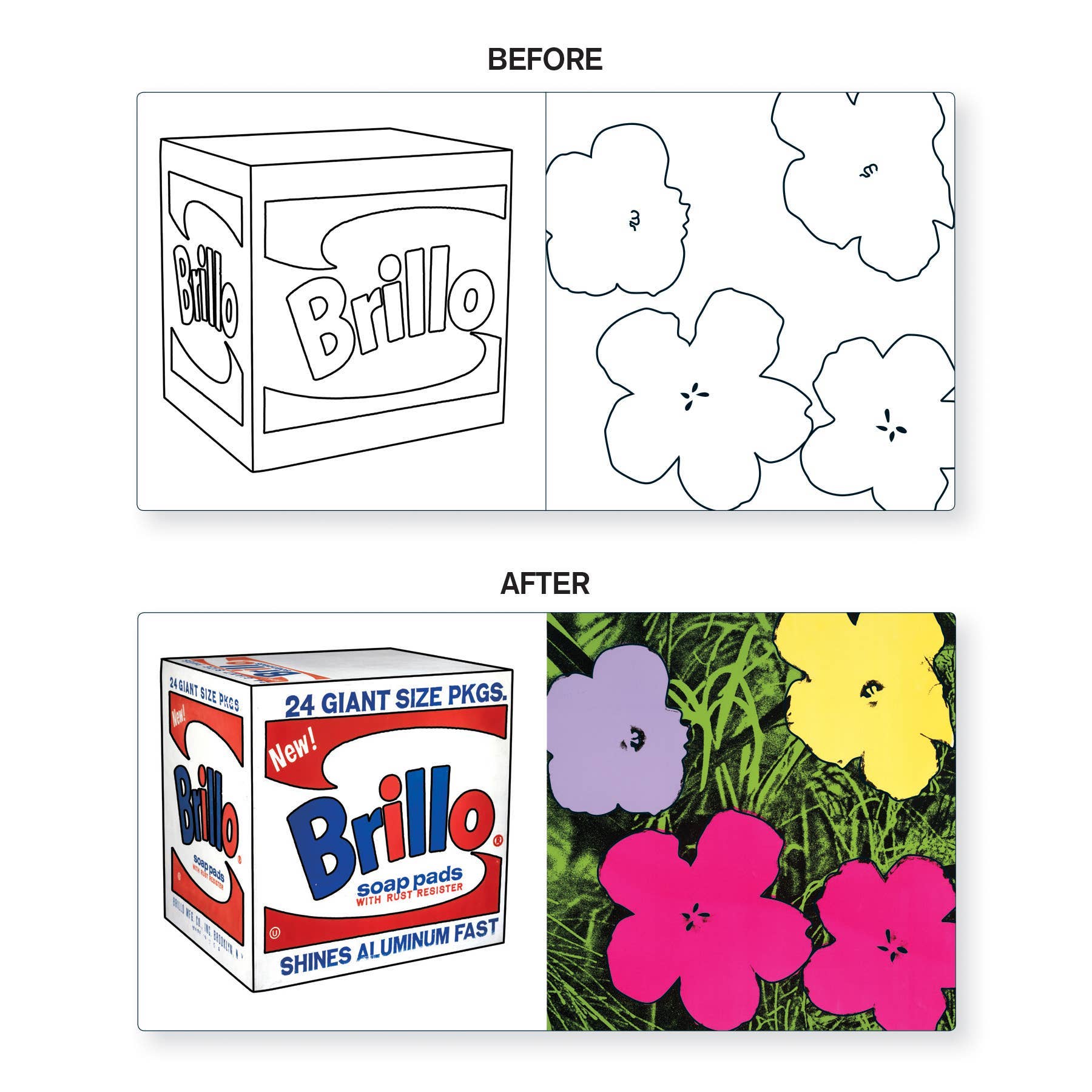 Andy Warhol Color Magic Bath Book: (Bath Time Books, Bath Books for Toddlers and Babies, Waterproof Books)