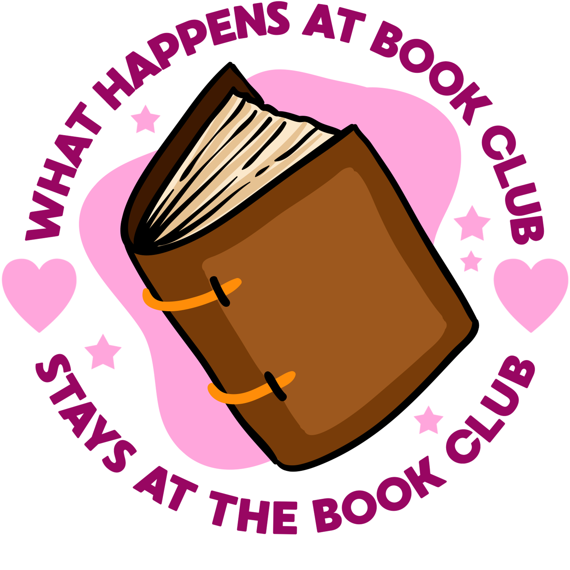 What Happens At Book Club Sticker