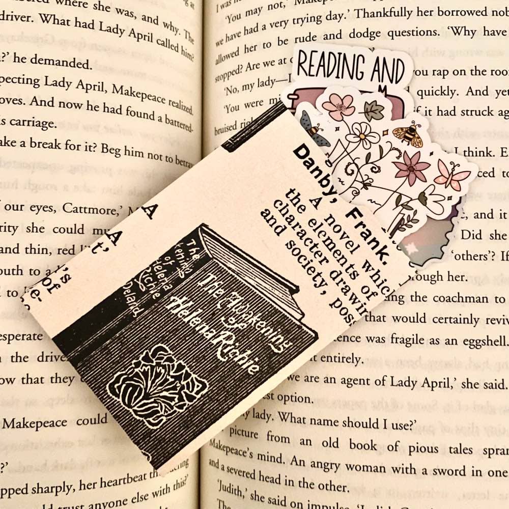 Mystery Sticker Grab Bag 4 Bookish Stickers Book Lover Gift