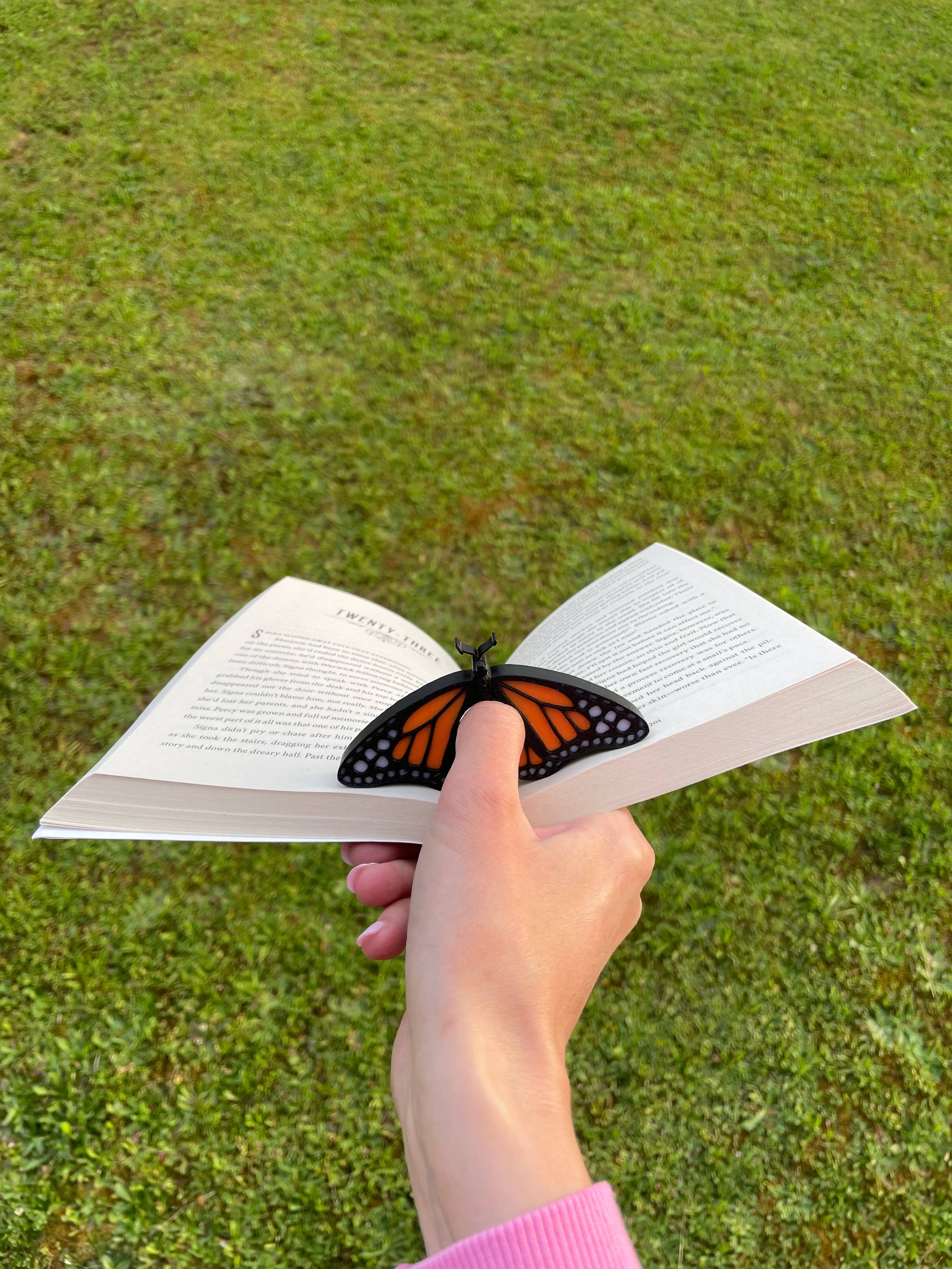 Monarch Buttery Page Holder Fourth Wing Inspired 3d Printed