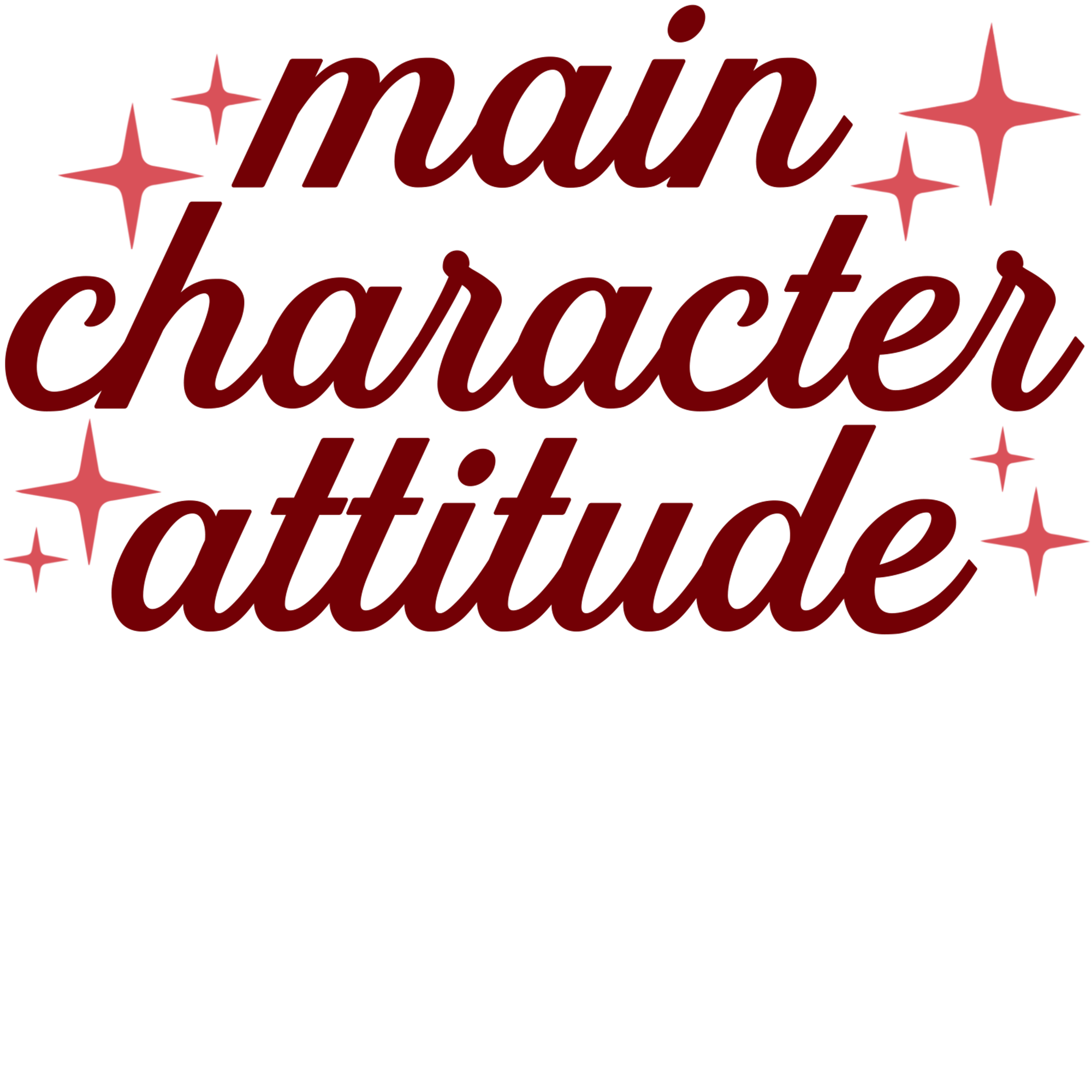 Main Character Attitude Sticker