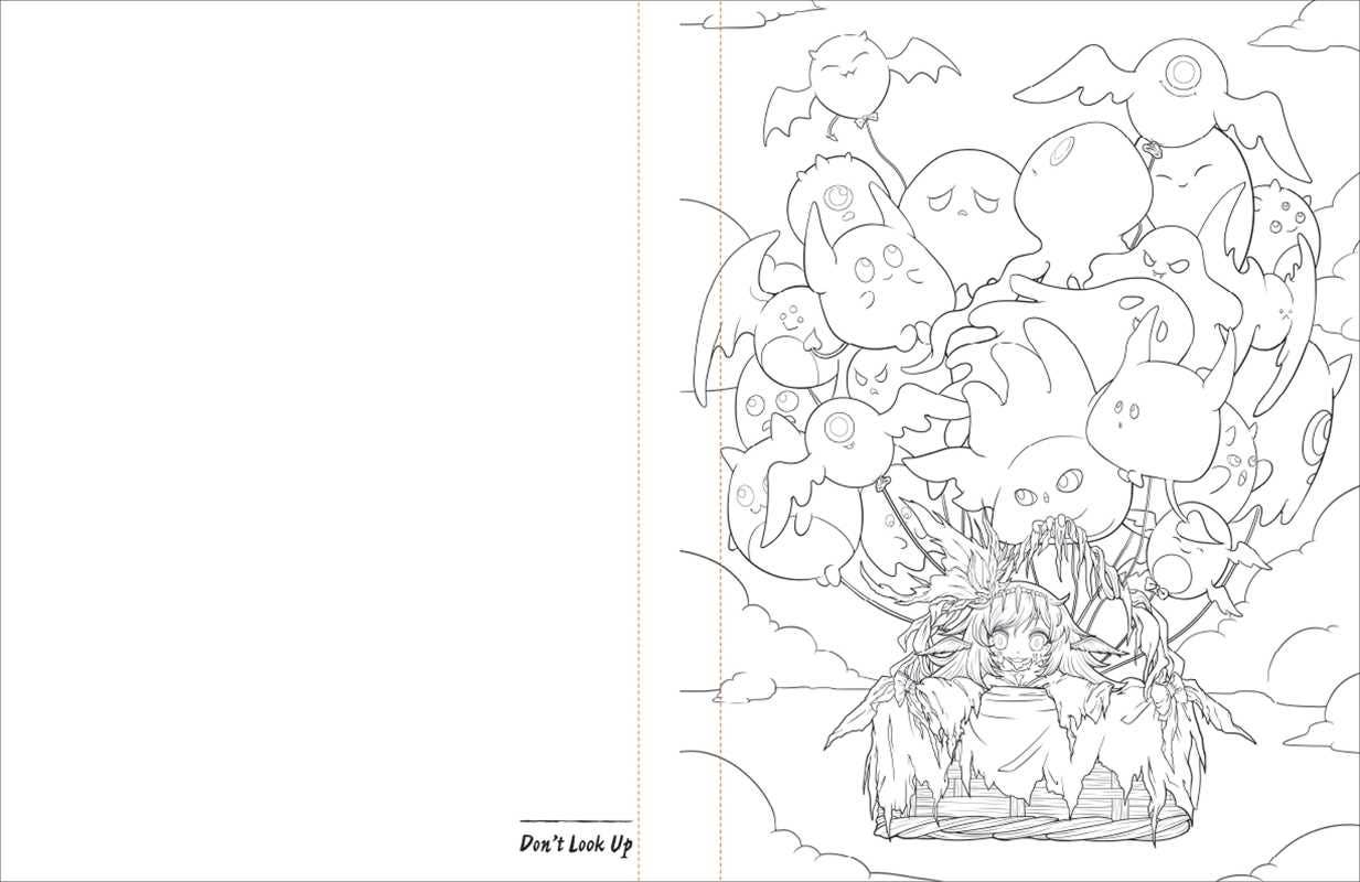 Creepy Cuties Manga Coloring Book
