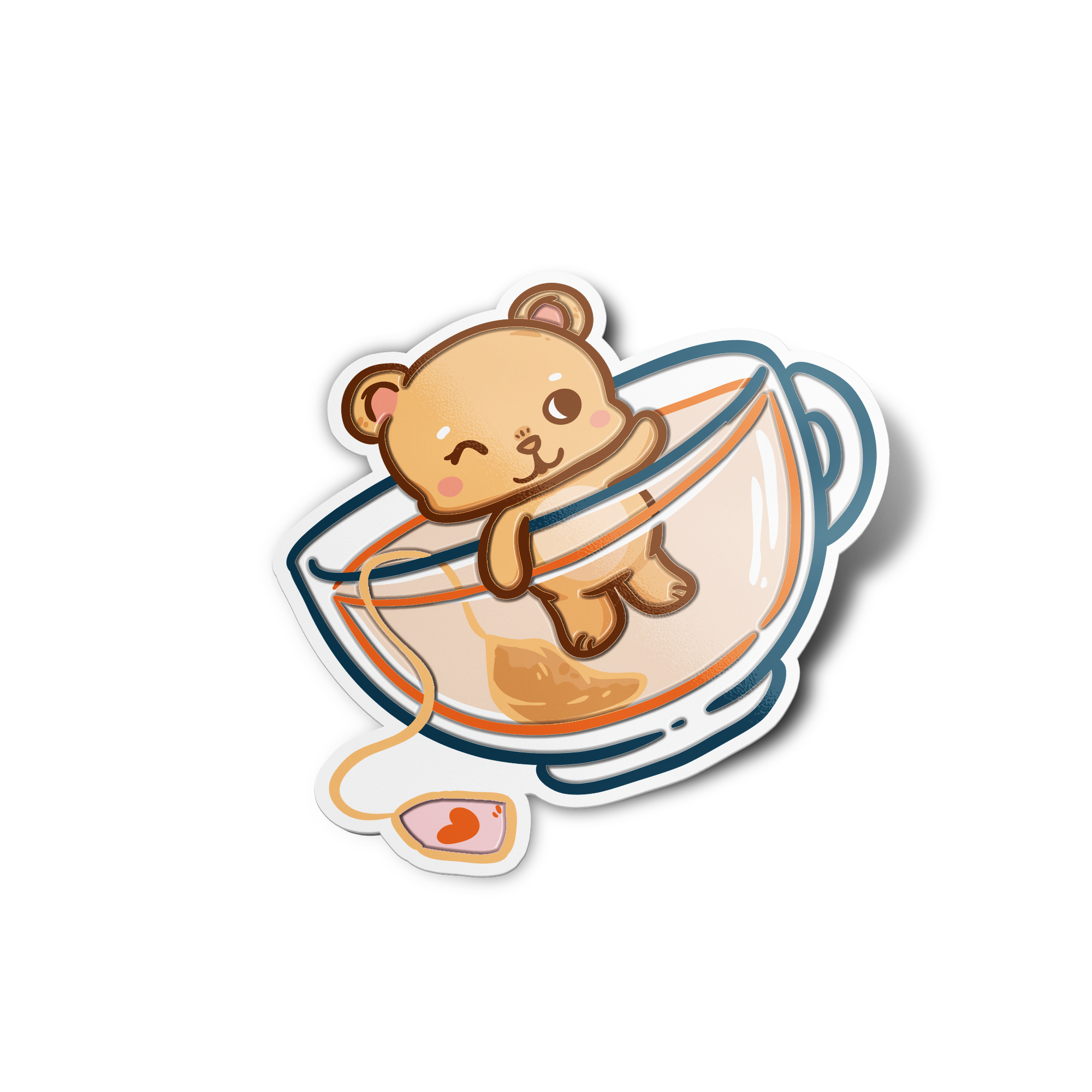 Bear Stickers in a Cup Sticker