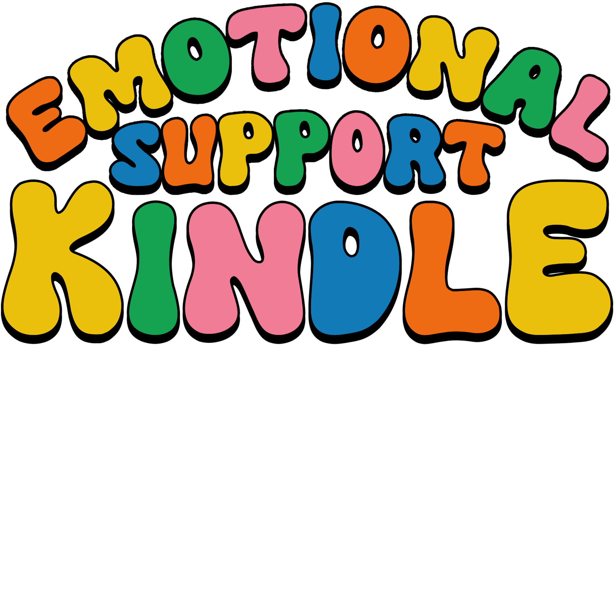 Emotional Support Kindle Sticker