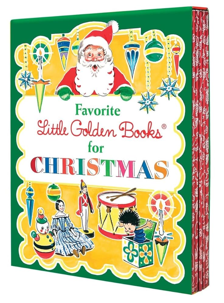 Favorite Little Golden Books for Christmas 5-Book Boxed Set: The Animals' Christmas Eve; The Christmas Story; The Little Christmas Elf; The Night ... The Poky Little Puppy's First Christmas cover image