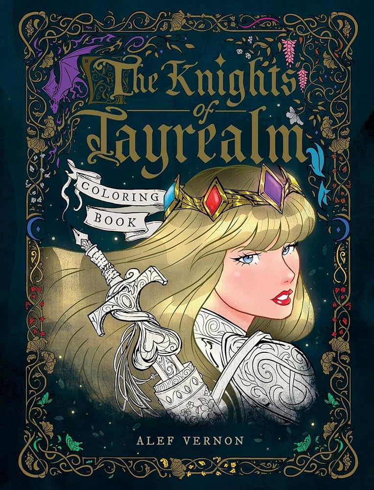 The Knights of Tayrealm Coloring Book cover image