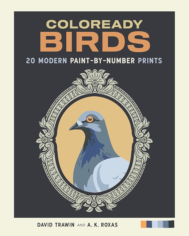 Coloready Birds: 20 Modern Paint-by-Number Prints cover image