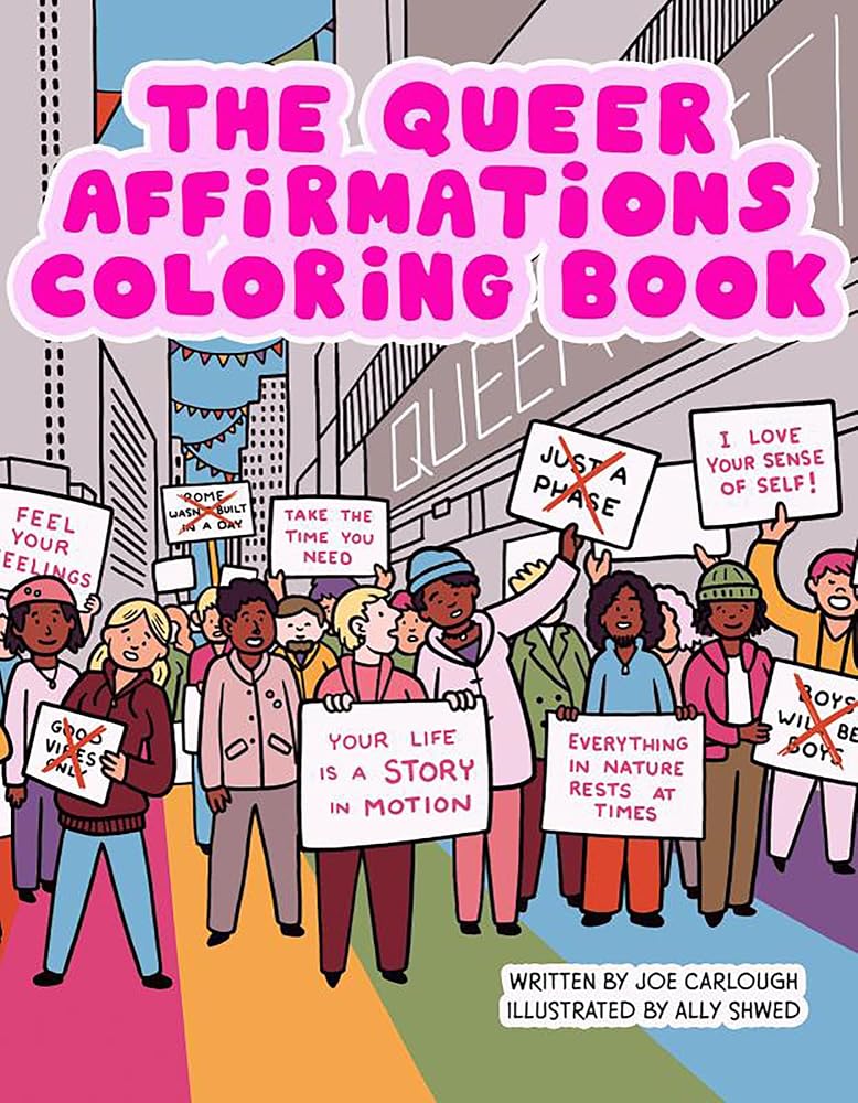 The Queer Affirmations Coloring Book cover image