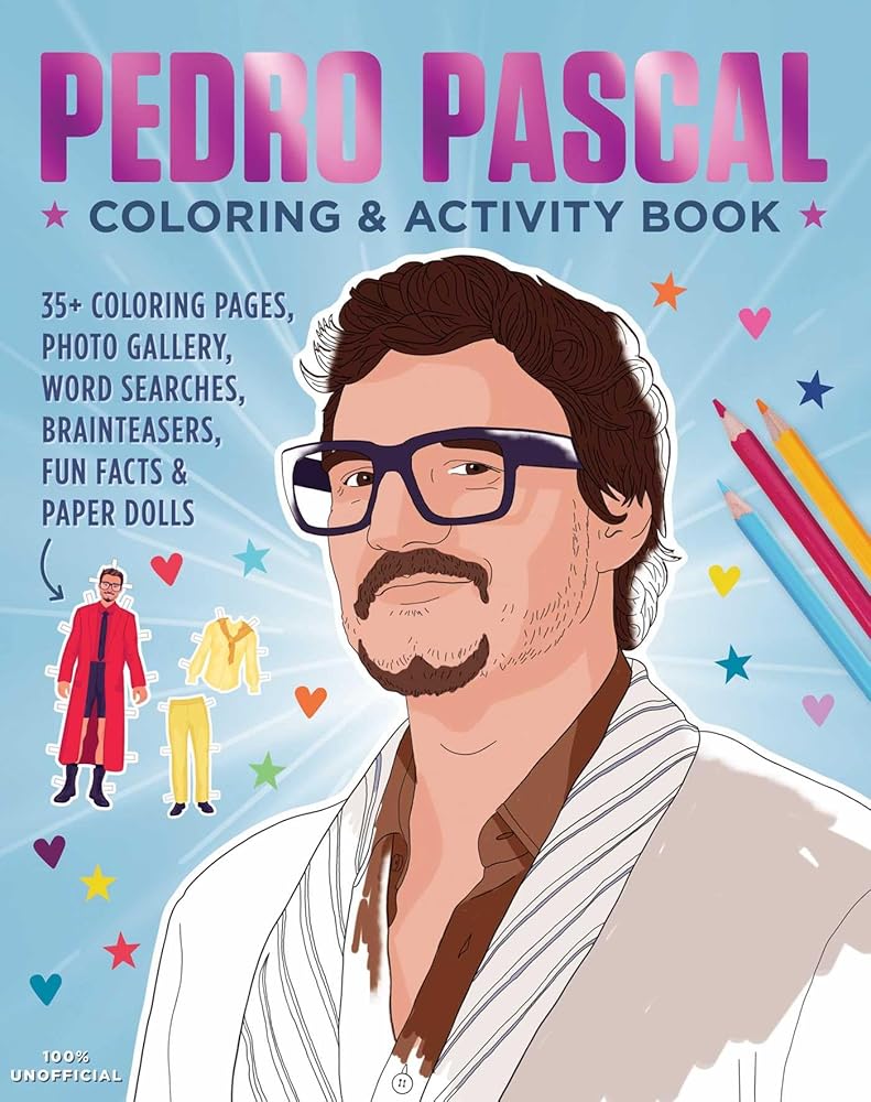 Pedro Pascal Coloring & Activity Book (Pop Culture Color & Activity) cover image