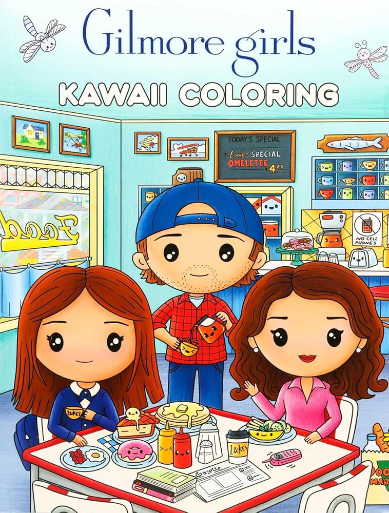 Gilmore Girls Kawaii Coloring cover image
