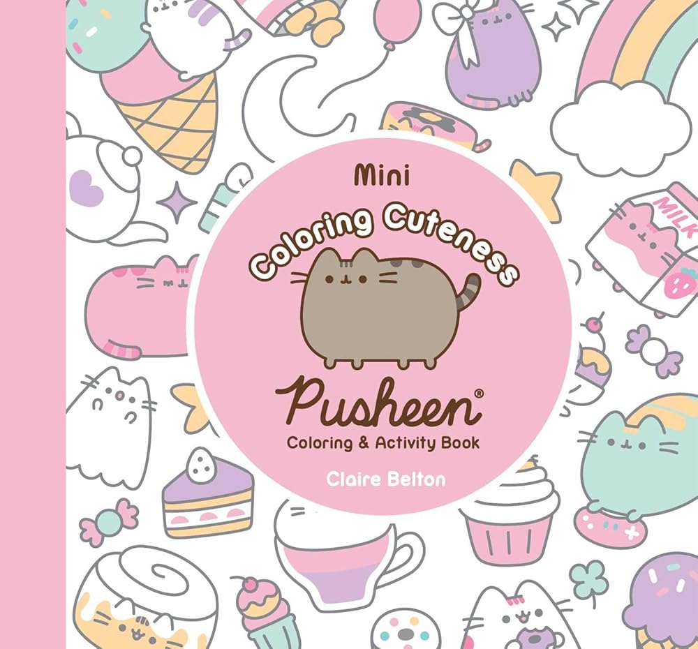 Mini Coloring Cuteness: A Pusheen Coloring & Activity Book (A Pusheen Book) cover image