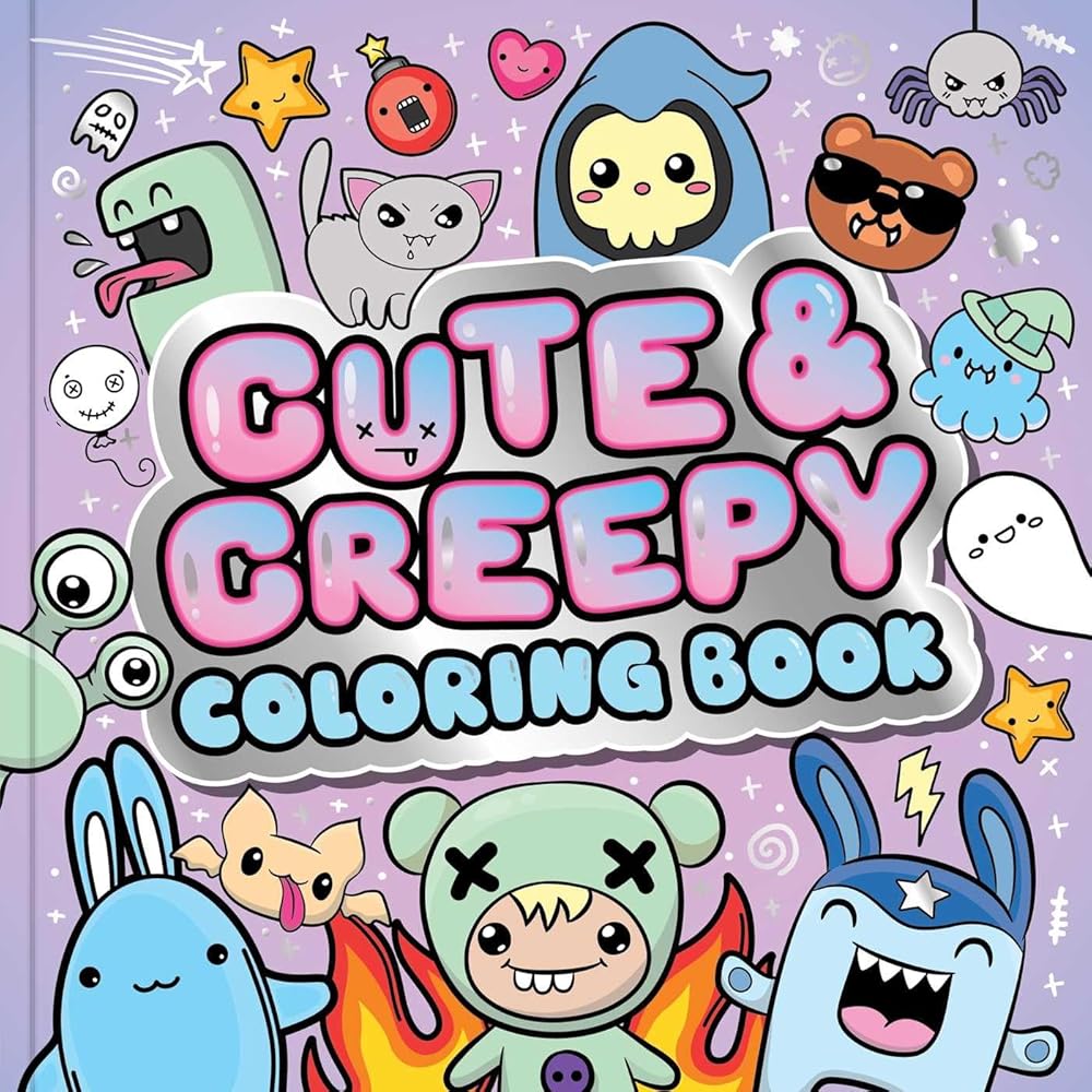 Cute & Creepy Coloring Book cover image