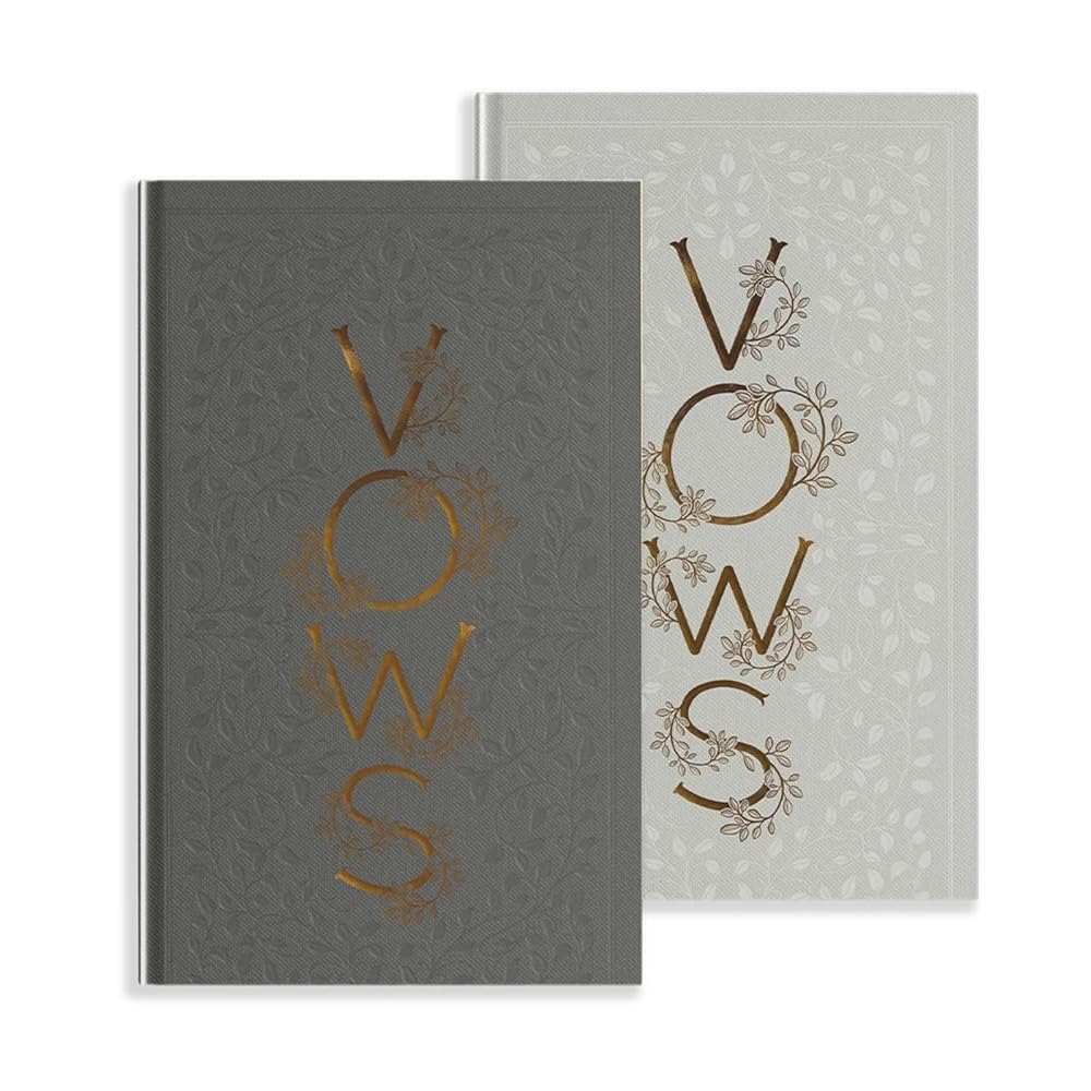 Our Wedding Vows: A Set of Heirloom-Quality Vow Books with Foil Accents and Hand-Drawn Illustrations (Heirloom Story Books and Guided Journals) cover image