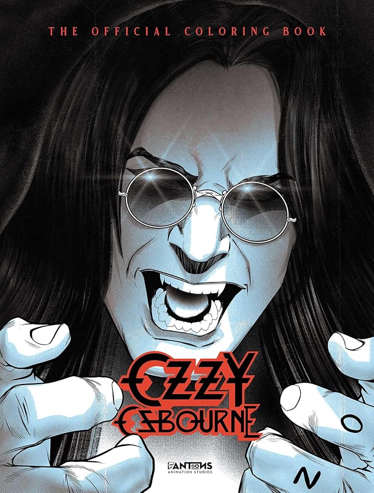 Ozzy Osbourne: The official coloring book cover image