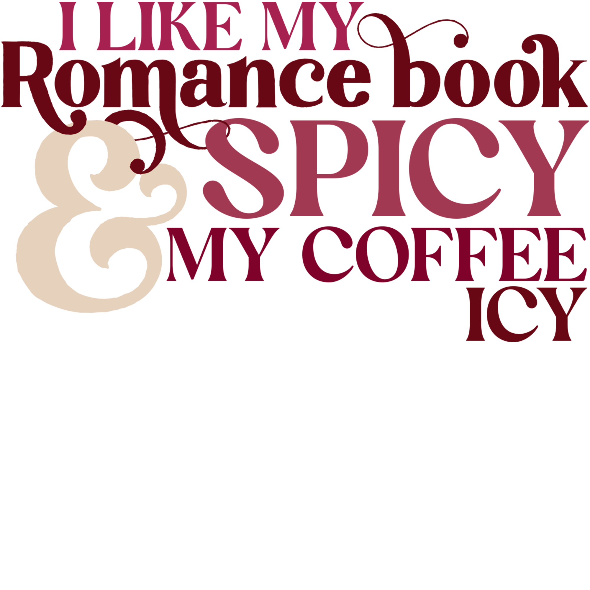 I Like My Romance Book Sticker