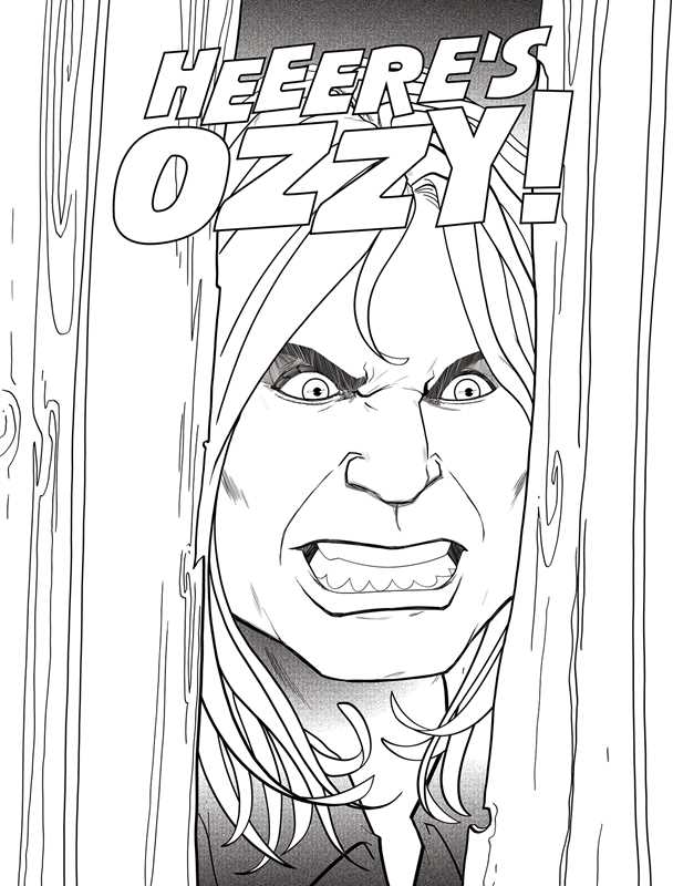 Ozzy Osbourne: The official coloring book