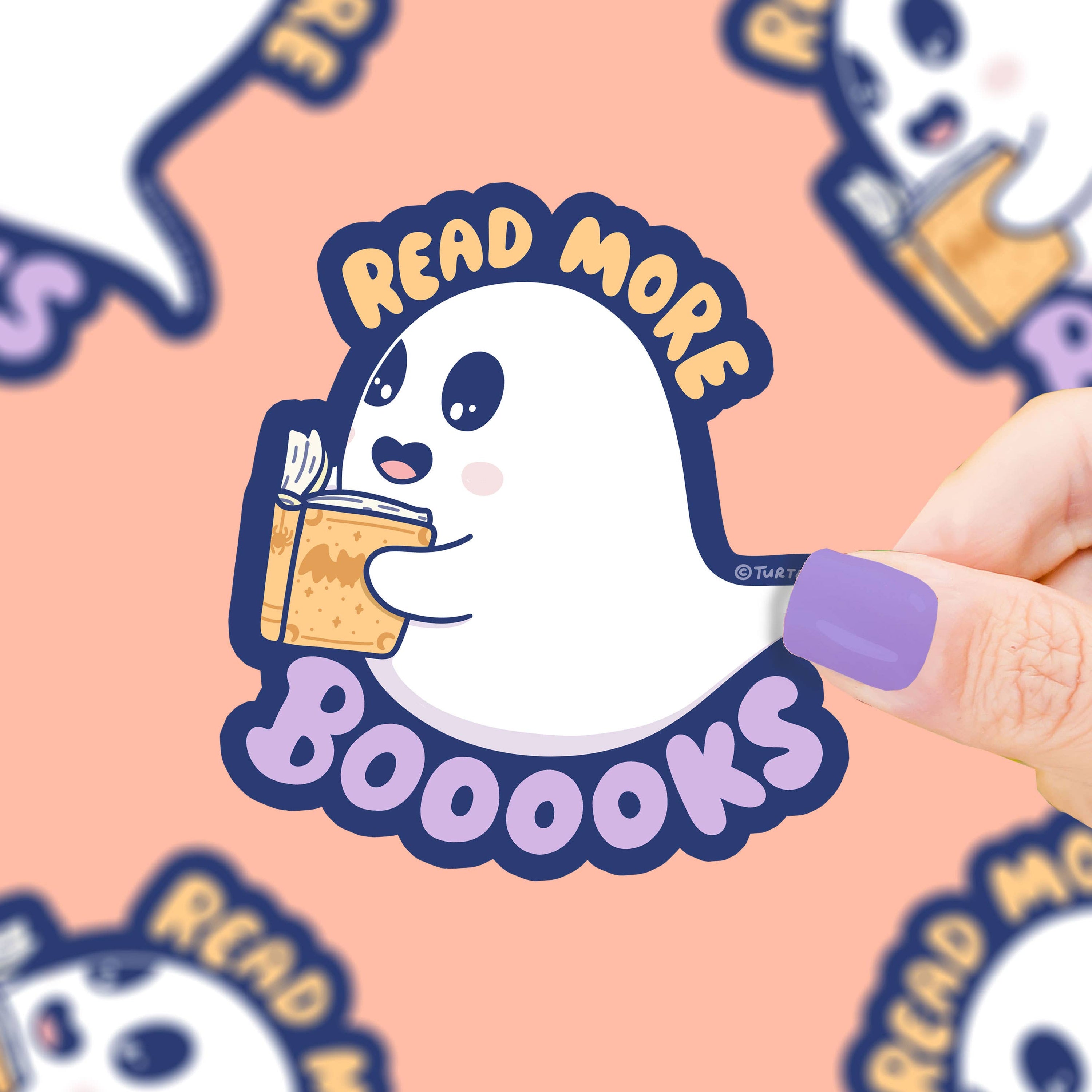 Read More Books Spooky Ghost Sticker