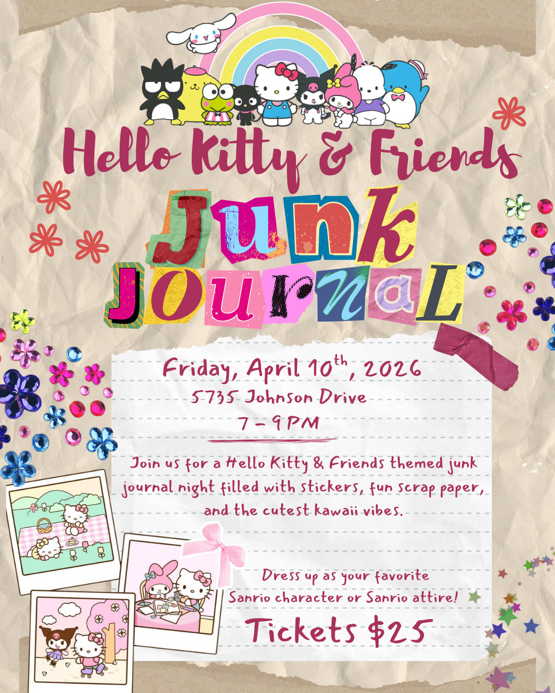 Hello Kitty & Friends Junk Journal Party