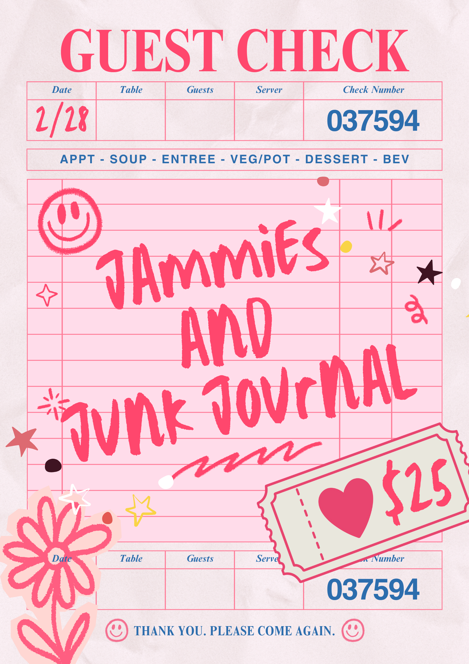 Jammies & Junk Journal Event