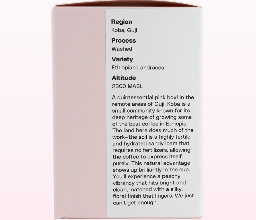 Ethiopia Yabitu Koba #3 Whole Bean Coffee 10oz by Valor Coffee