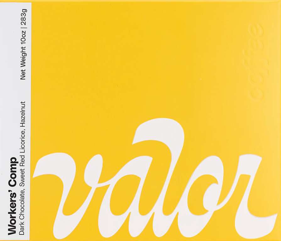 Workers' Comp Whole Bean Coffee 10oz by Valor Coffee
