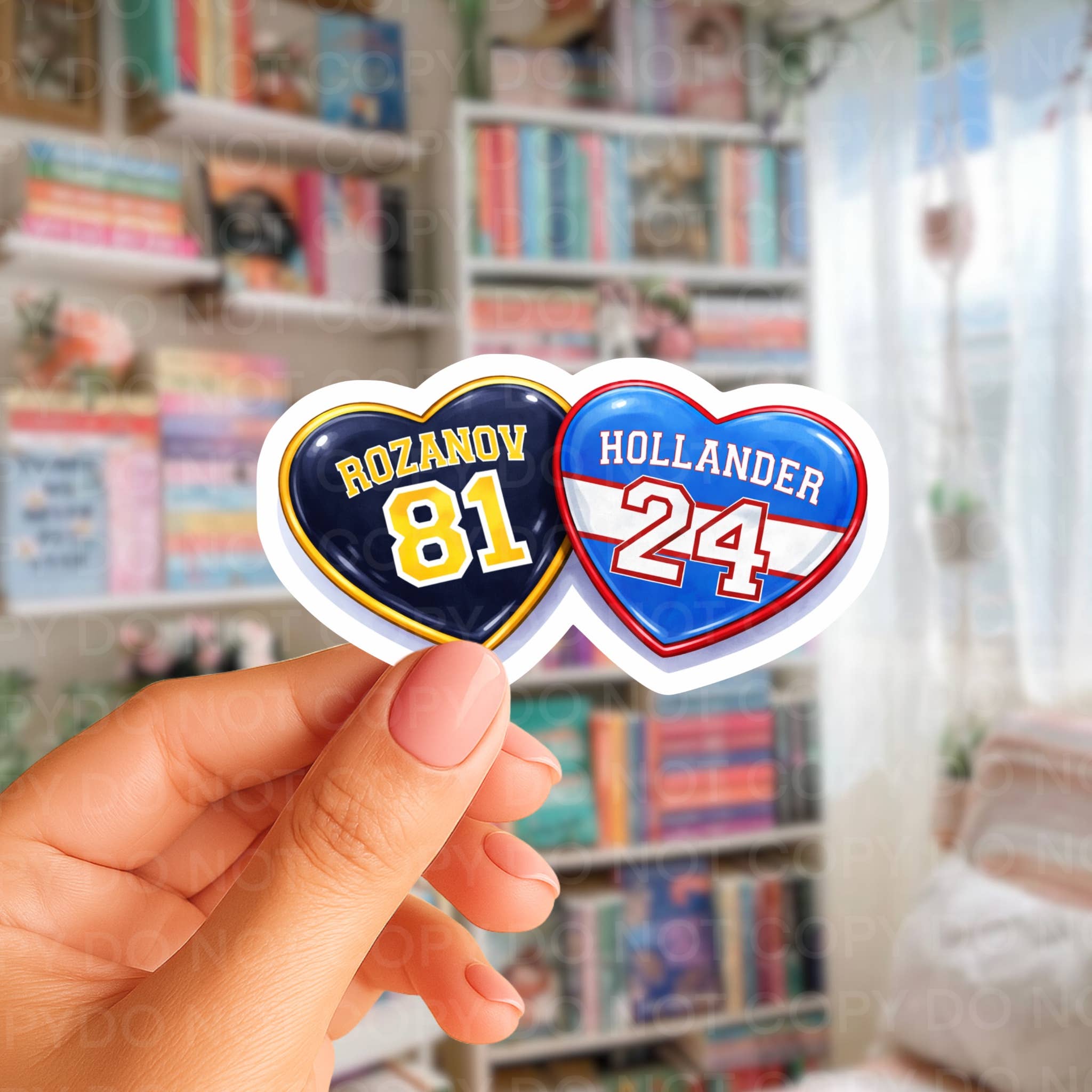 Hockey Romance Bookish Sticker Rozanov & Hollander Heated Rivalry