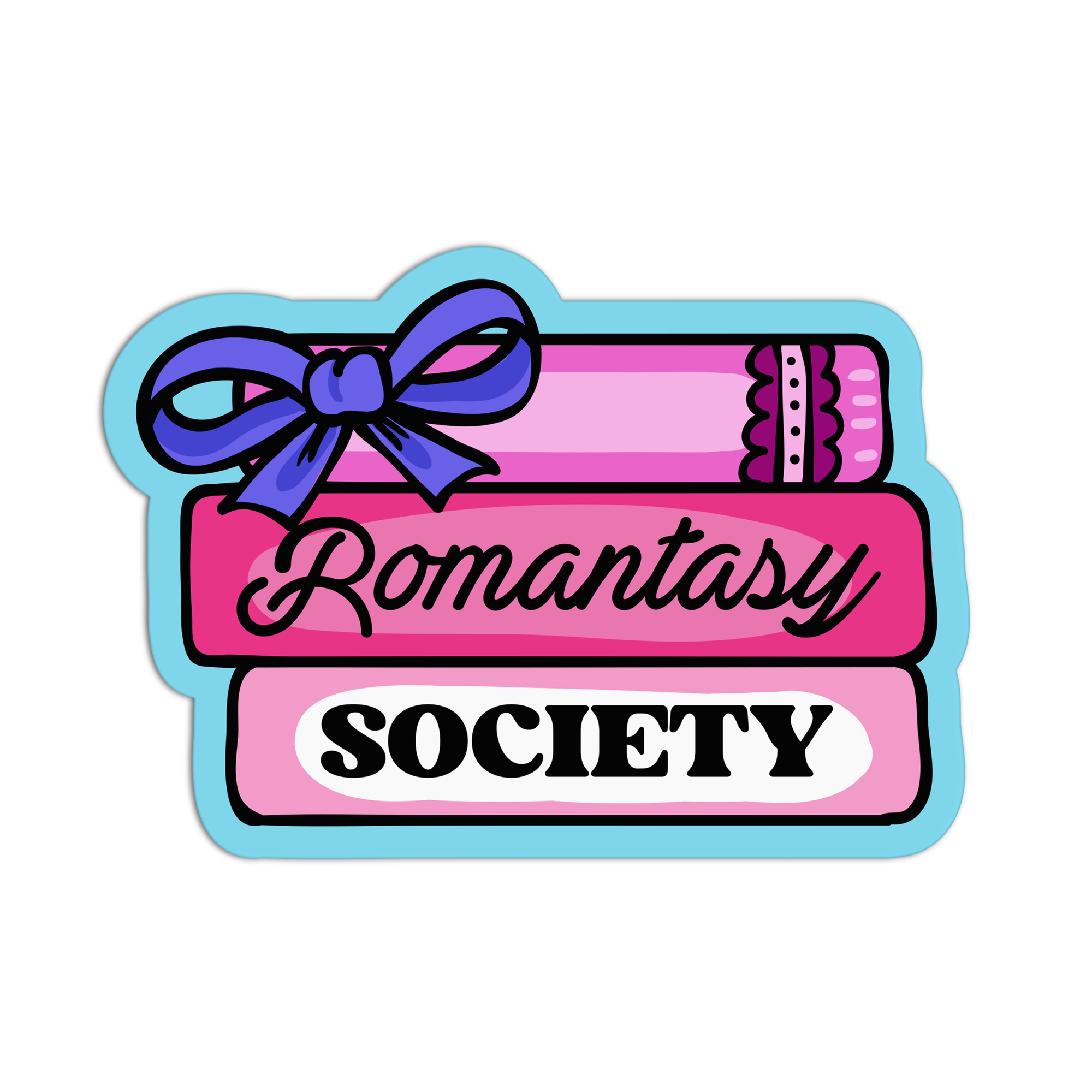Romantasy Society Books And Reading Sticker