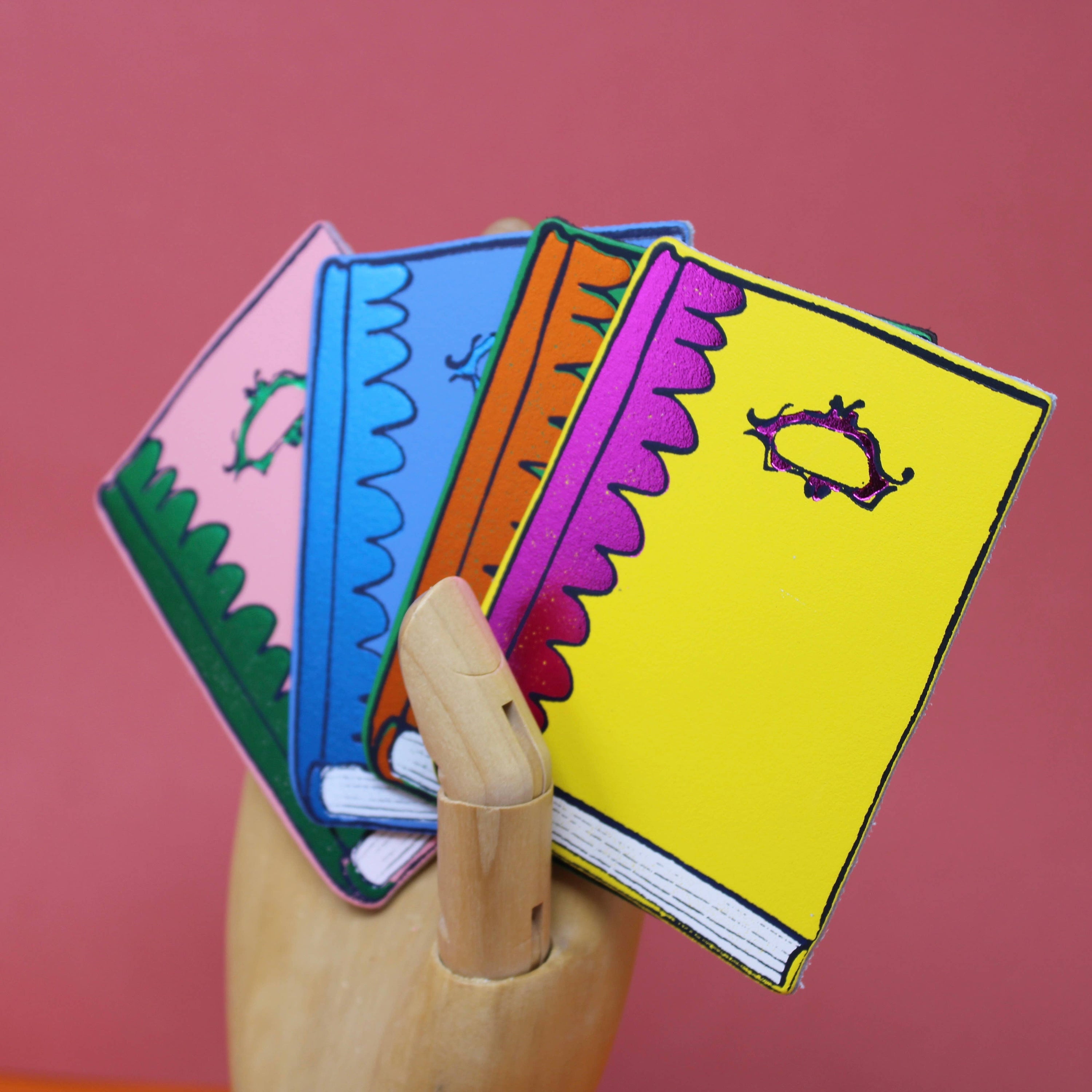 Leather Book Coaster - Set of 4