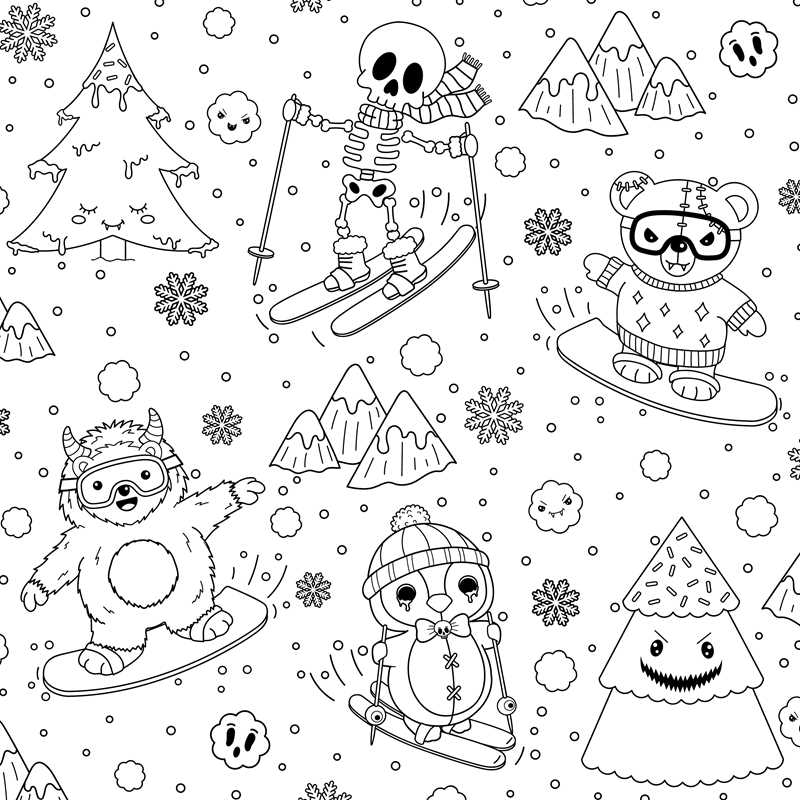 The Creepy Cute Goth Coloring Book: 30 Pretty Scary Coloring Pages for Year-Round Fun! (Creepy Cute Gift Series)